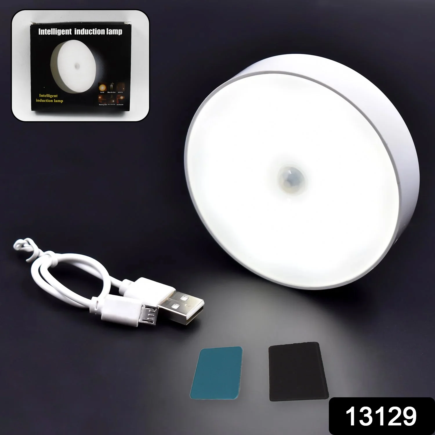 8 LED Night Lights With USB Charging & Double-Sided Adhesive Pads (1 Pc) - Image 2