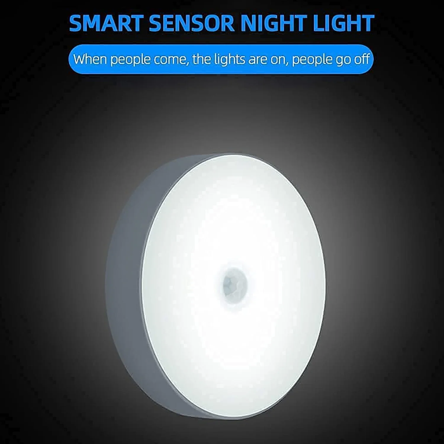 8 LED Night Lights With USB Charging & Double-Sided Adhesive Pads (1 Pc) - Image 3
