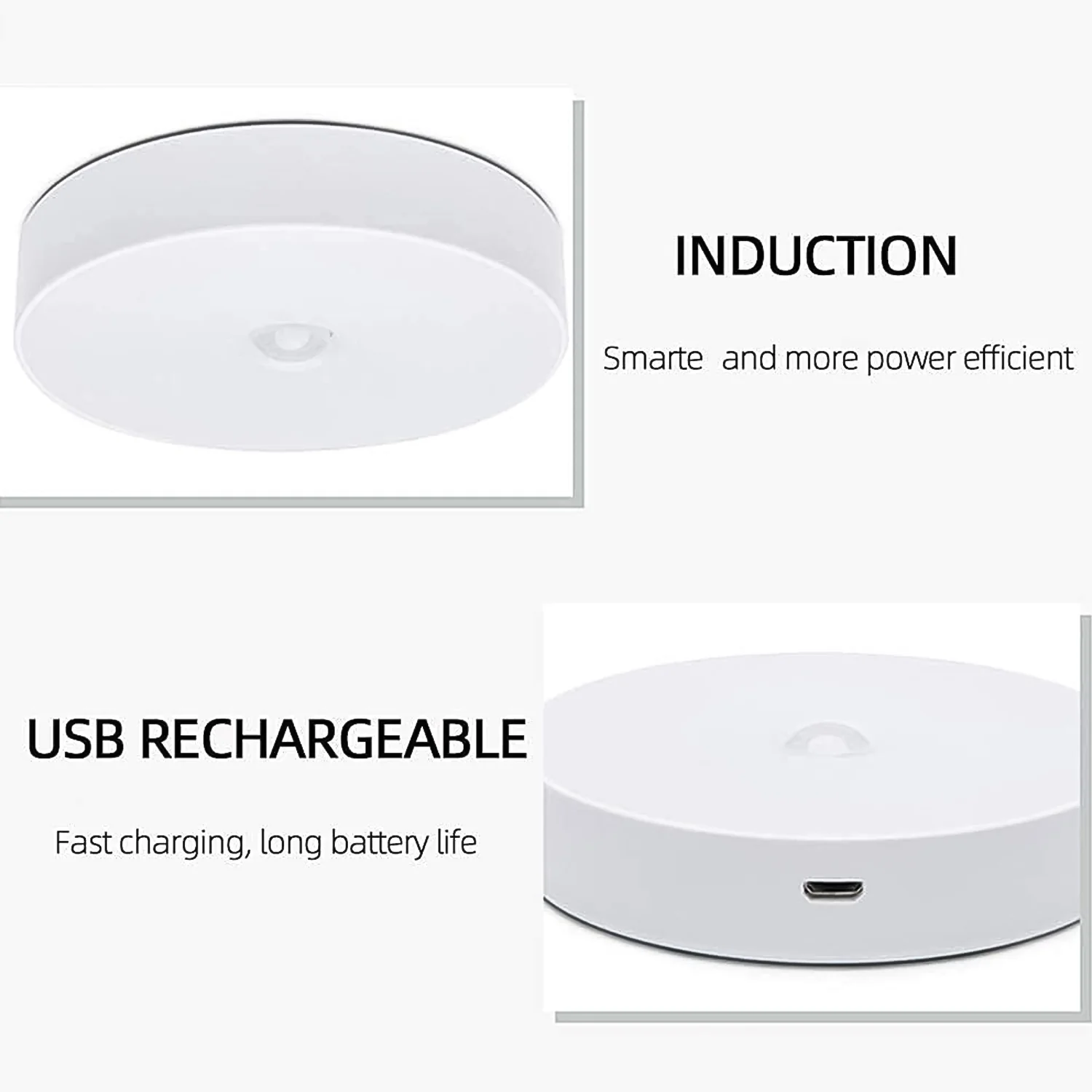 8 LED Night Lights With USB Charging & Double-Sided Adhesive Pads (1 Pc) - Image 5