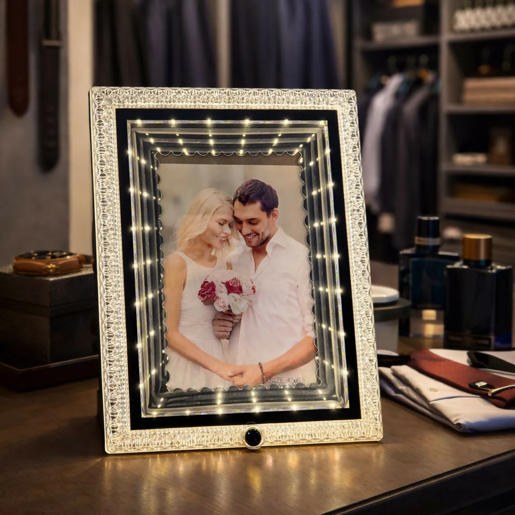 LED Photo Frame 4x6 Inch Decorative Light Frame for Couple Memories - Image 2