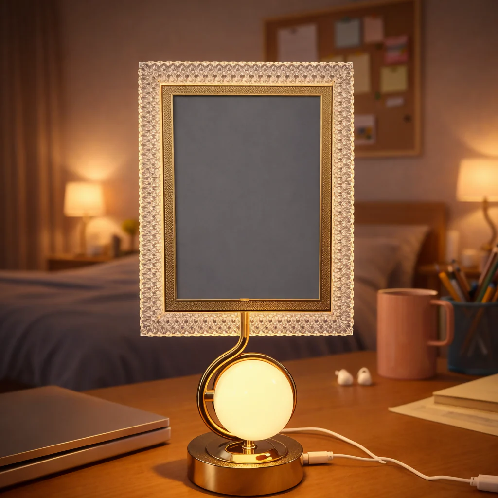 LED Photo Frame Lamp with 3 Lighting Modes & Romantic Couple Base - Image 6