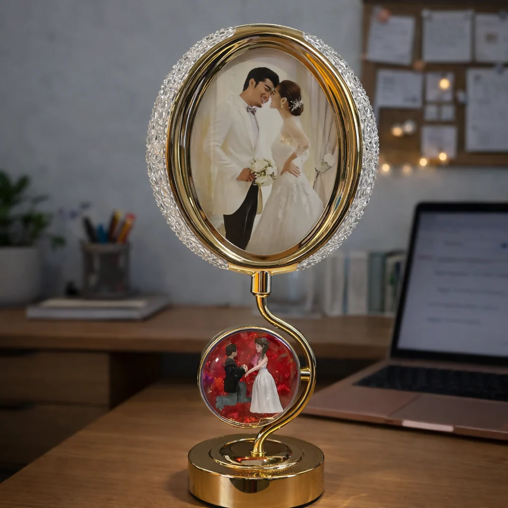 LED Photo Frame Lamp with Dual Display Decorative Table Light - Image 2