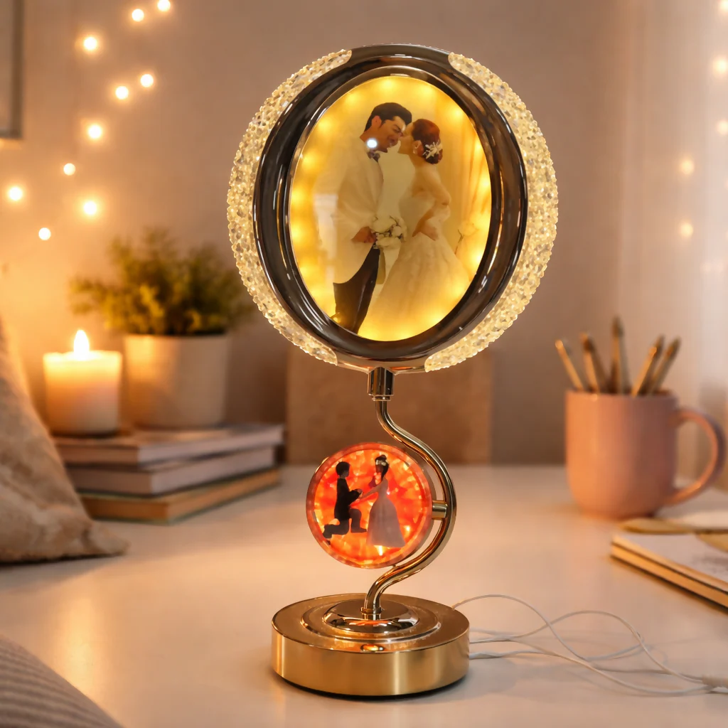 LED Photo Frame Lamp with Dual Display Decorative Table Light - Image 3