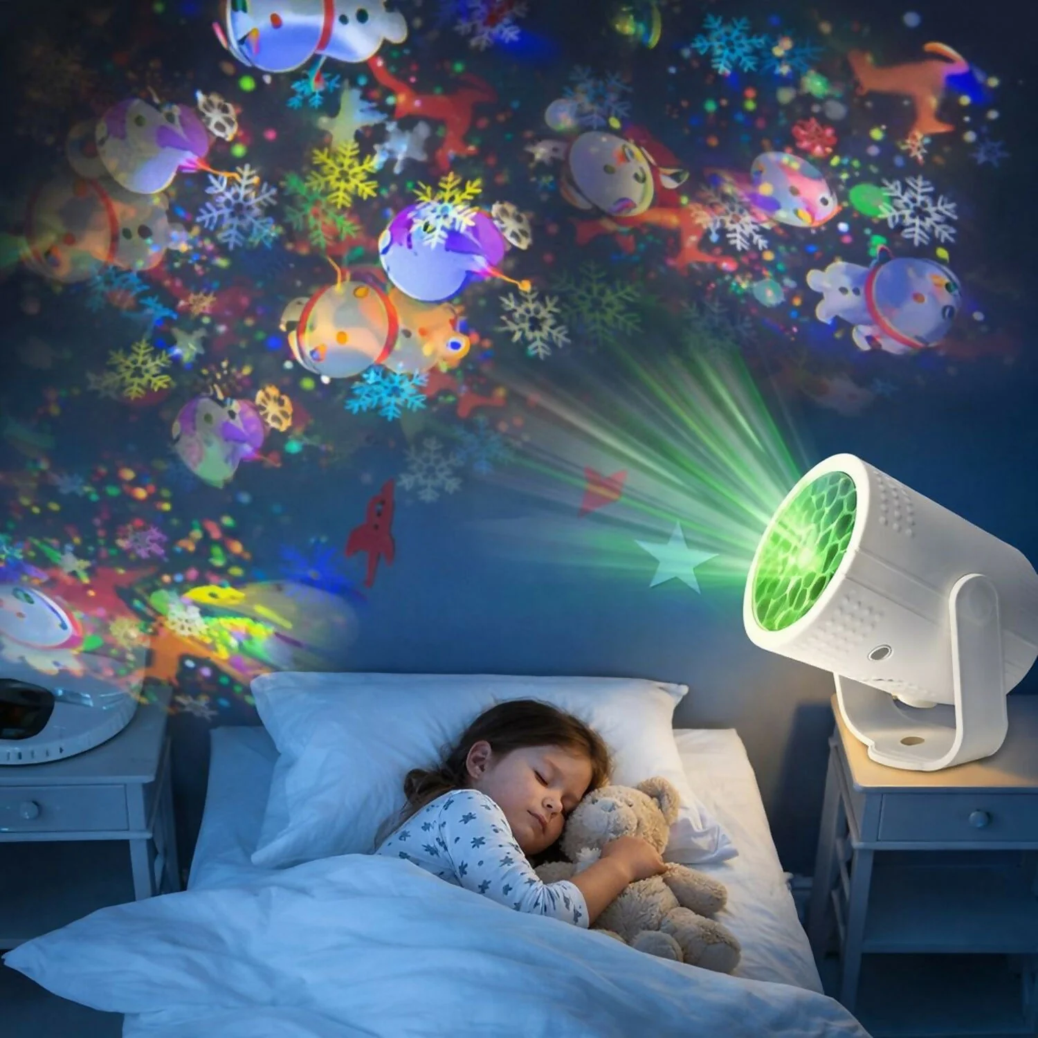 LED Projection Night Light Star Projector for Kids Room & Bedroom Decor - Image 4