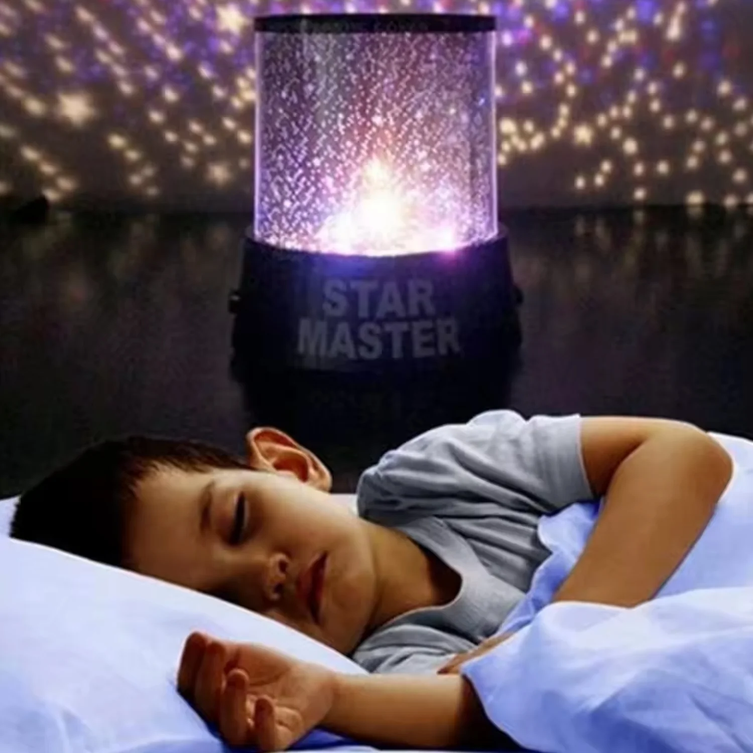 LED Projector Night Light Amazing Lamp, 3 Battery operated lamps, Rotation With the music Function, Master for Kids Bedroom Home Decoration Night Romantic Gift (Battery Not Included / 1 pc) - Image 6