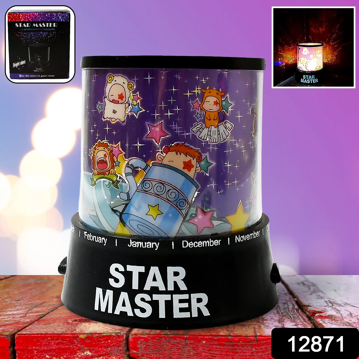 LED Projector Night Light with Rotating Music Ideal for Kids Home Decor - Image 2