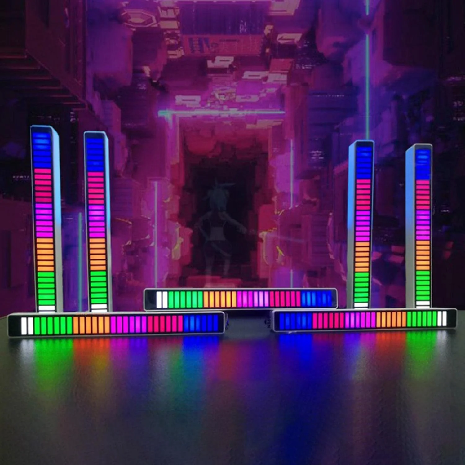 RGB Rhythm Lights 32 Color Voice-Activated LED Ambient Light for Car & Home - Image 3