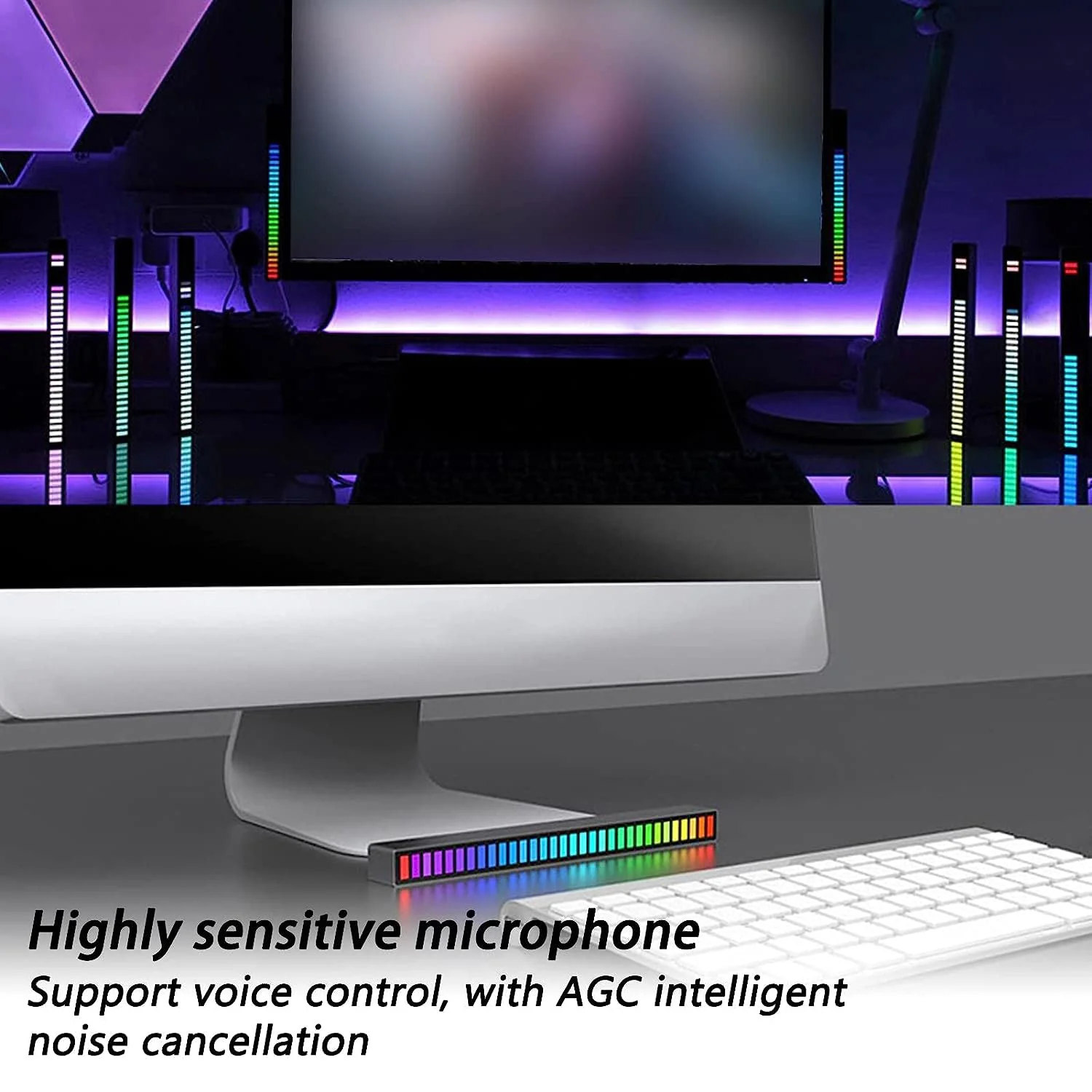RGB Rhythm Lights 32 Color Voice-Activated LED Ambient Light for Car & Home - Image 5