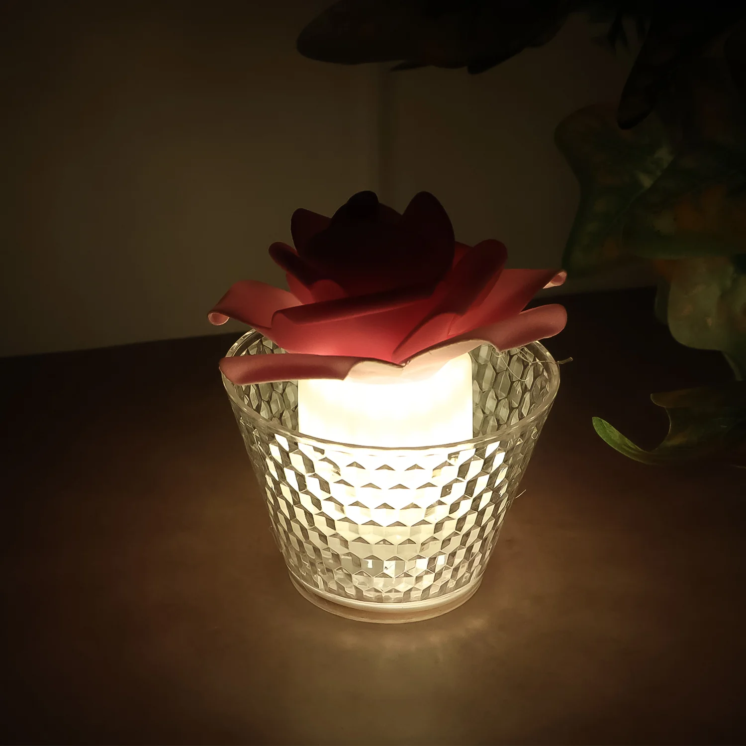 LED Rose Flower Decorative Flameless Tealight Candles - (6 Pc / Set) - Image 6