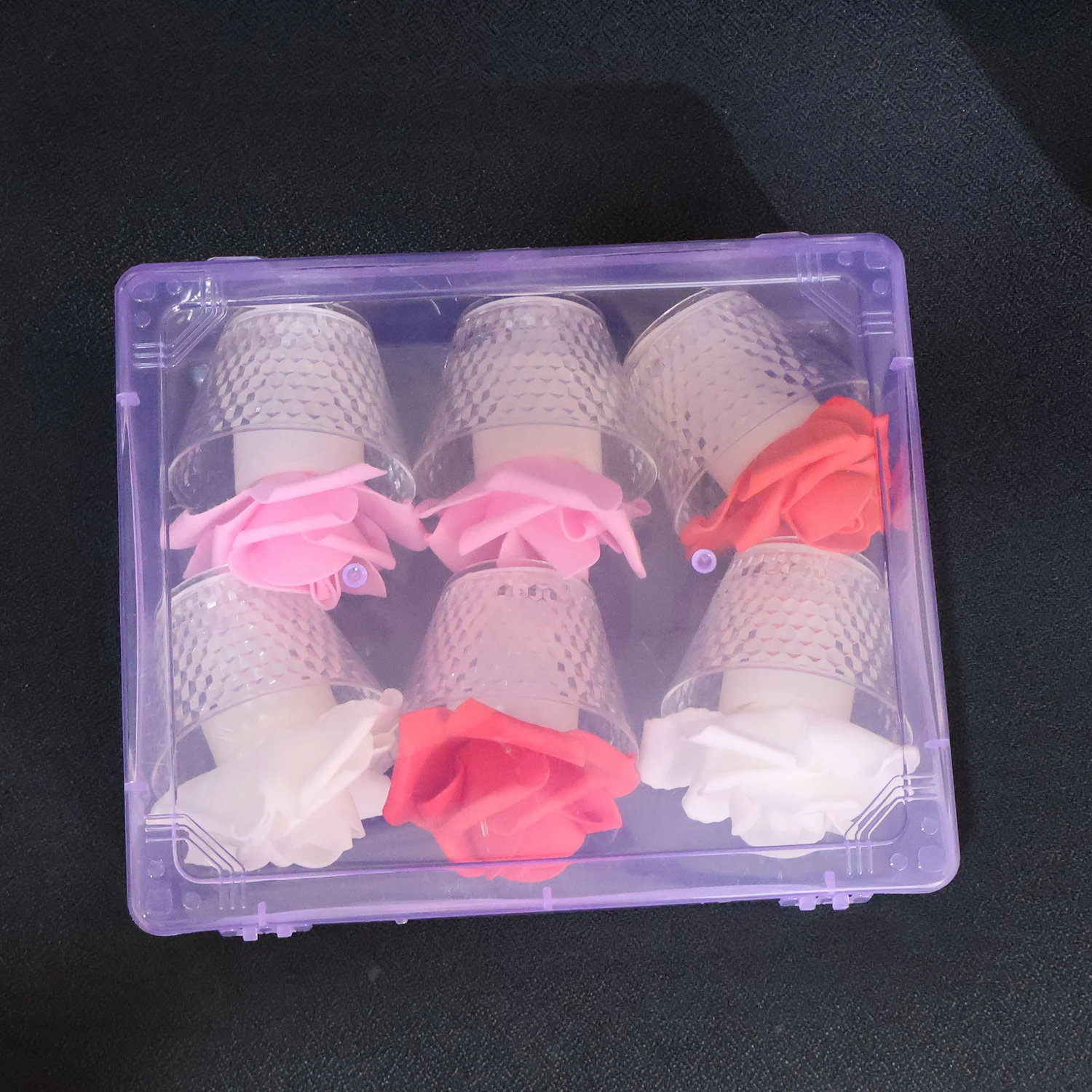 LED Rose Flower Decorative Flameless Tealight Candles - (6 Pc / Set) - Image 8