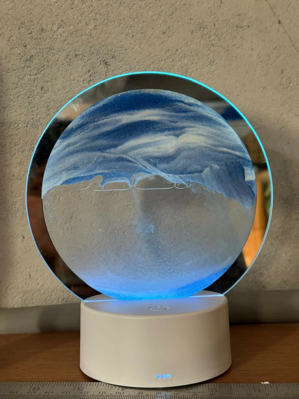 LED Round Sand Art Lamp | Relaxing Desktop Night Light Home Décor Gift - Image 5
