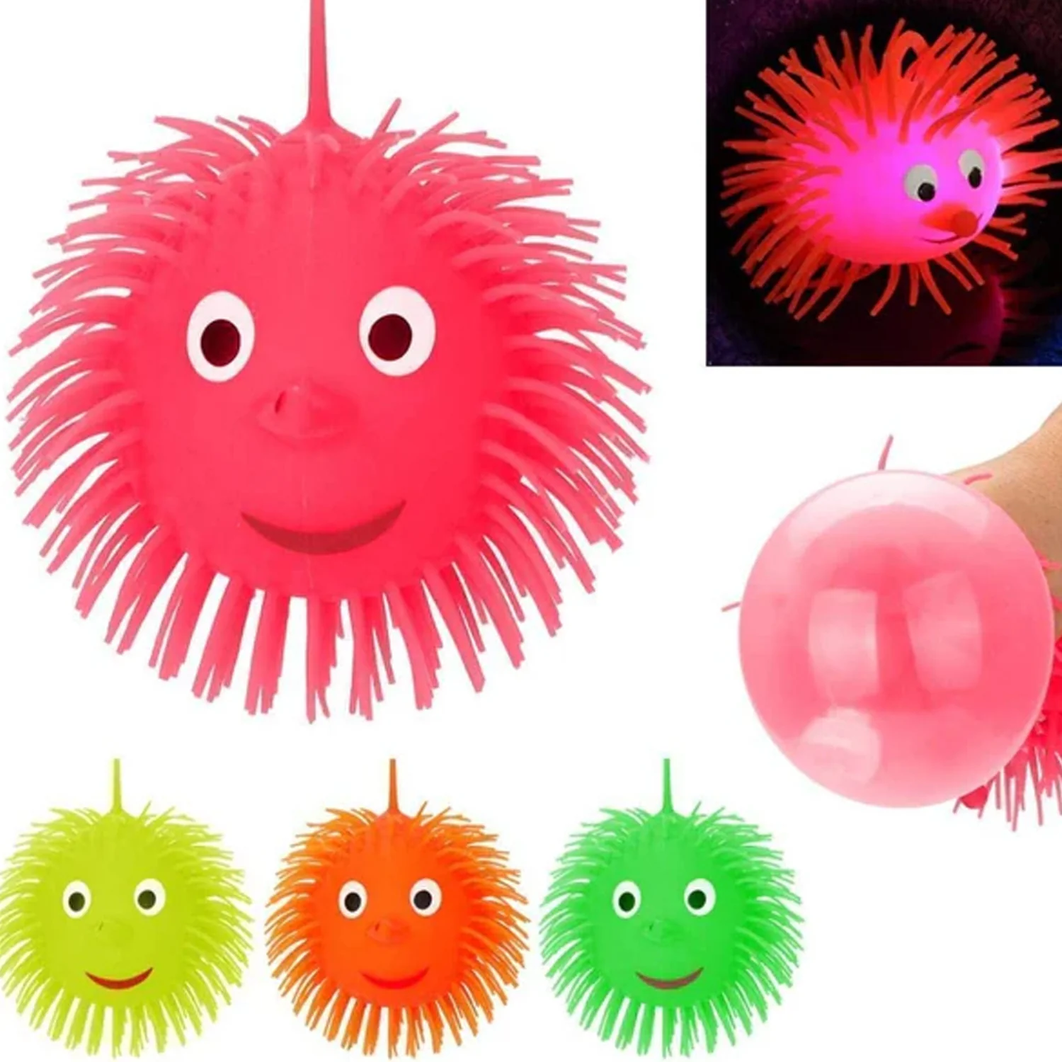 LED Spiky Puffer Ball Toy (1 Pc) - Image 3
