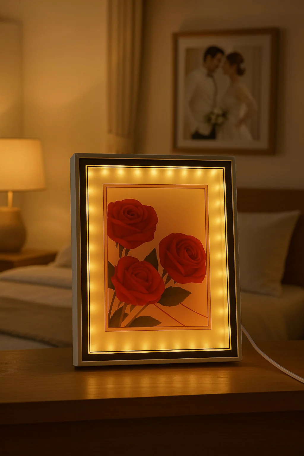LED Square Photo Frame with Glowing Border - Image 3