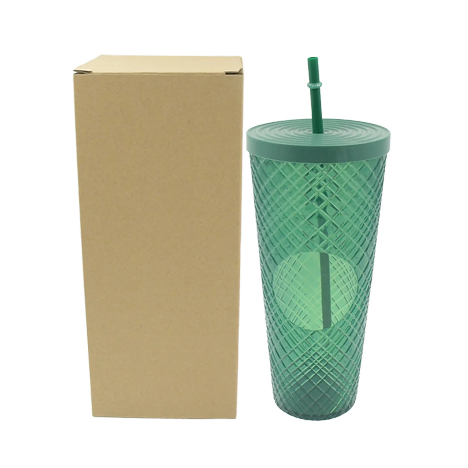 Cup with Straw & LED Lighting Reusable Matte Studded Tumbler (1 Pc) - Image 4