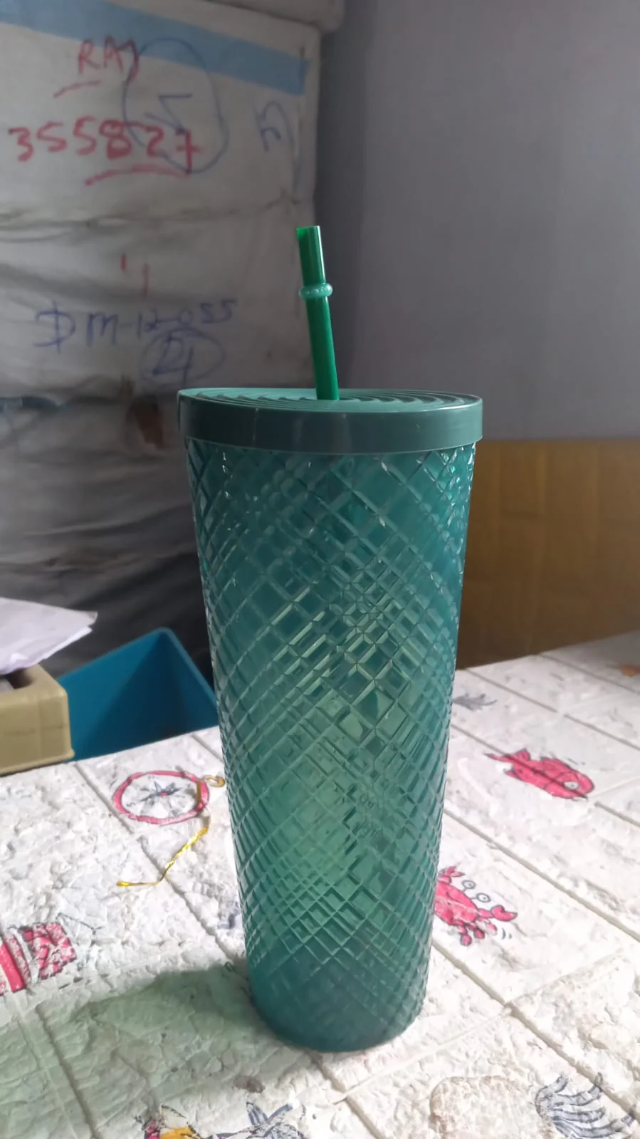 Cup with Straw & LED Lighting Reusable Matte Studded Tumbler (1 Pc) - Image 7