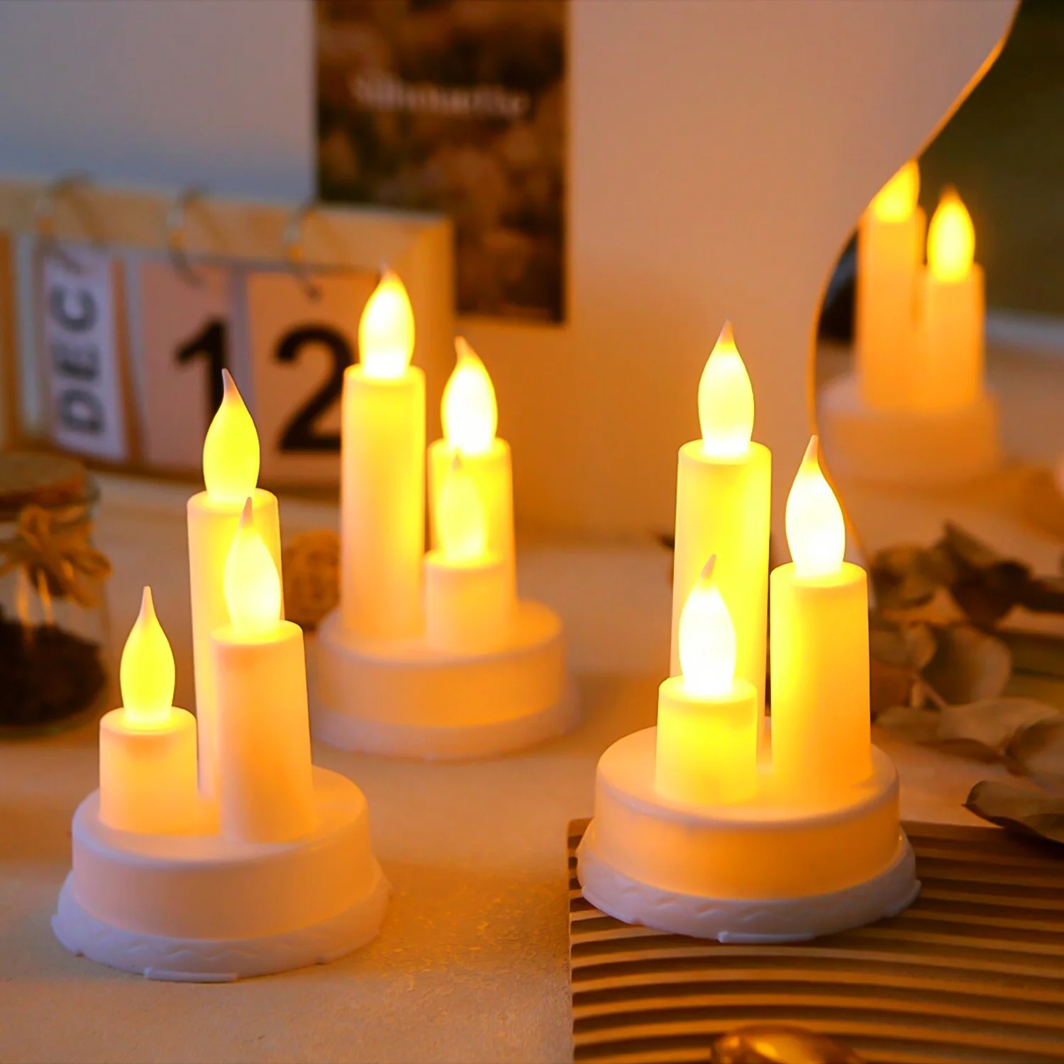 LED Taper Candles, Diwali (1 Pc) - Image 4