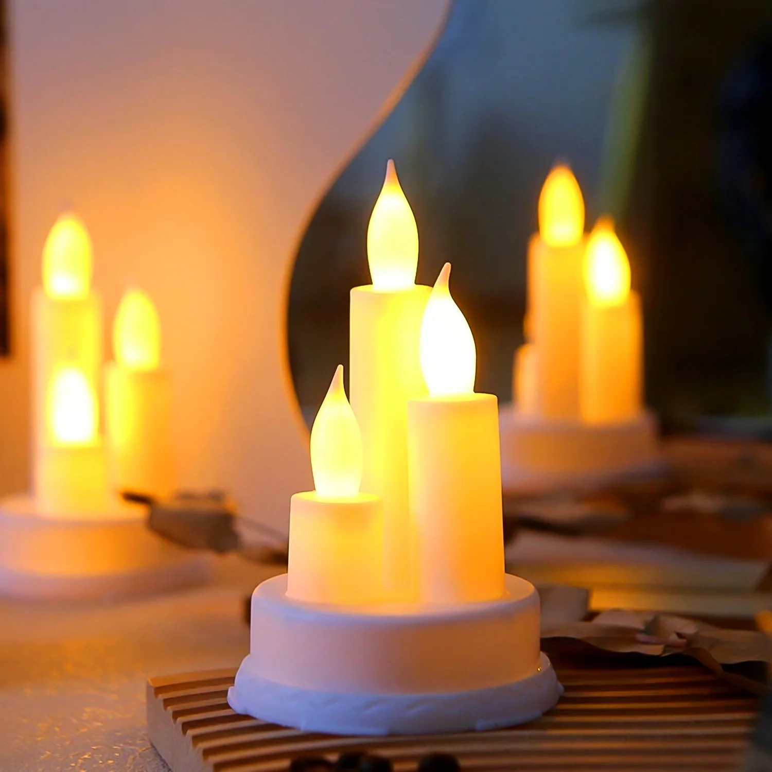 LED Taper Candles, Diwali (1 Pc) - Image 5