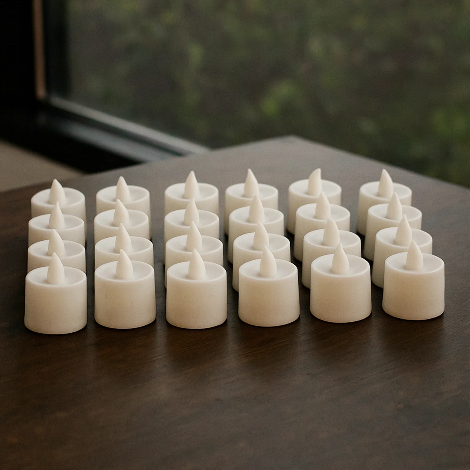 Blue LED Tea Light Candles (24 Pc) - Image 3