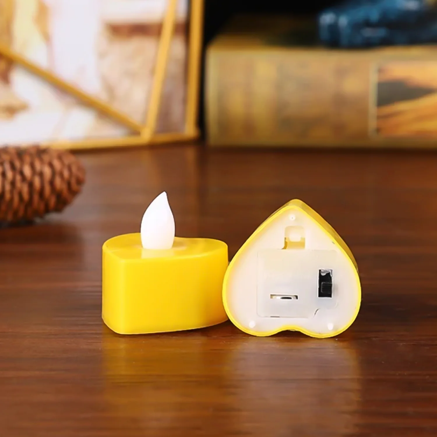 LED Tealights, Smokeless Plastic Decorative Candles, Diwali (Pack Of 6 / Multicolor) - Image 5