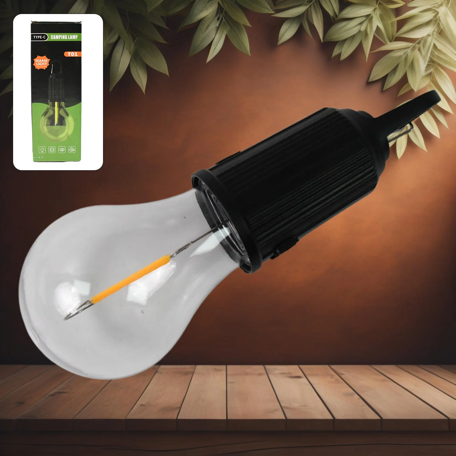Rechargeable LED Camping Lantern – 3 Modes, Portable with Clip Hook (1 Pc) - Image 3