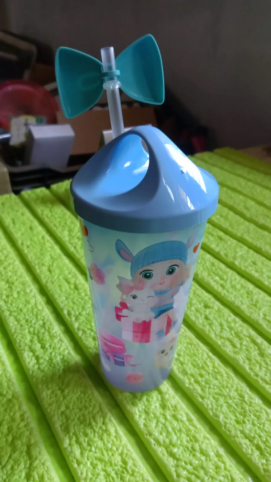 Unicorn Water Bottle with Straw & Lid for Kids, Tumbler (With Light) - Image 6