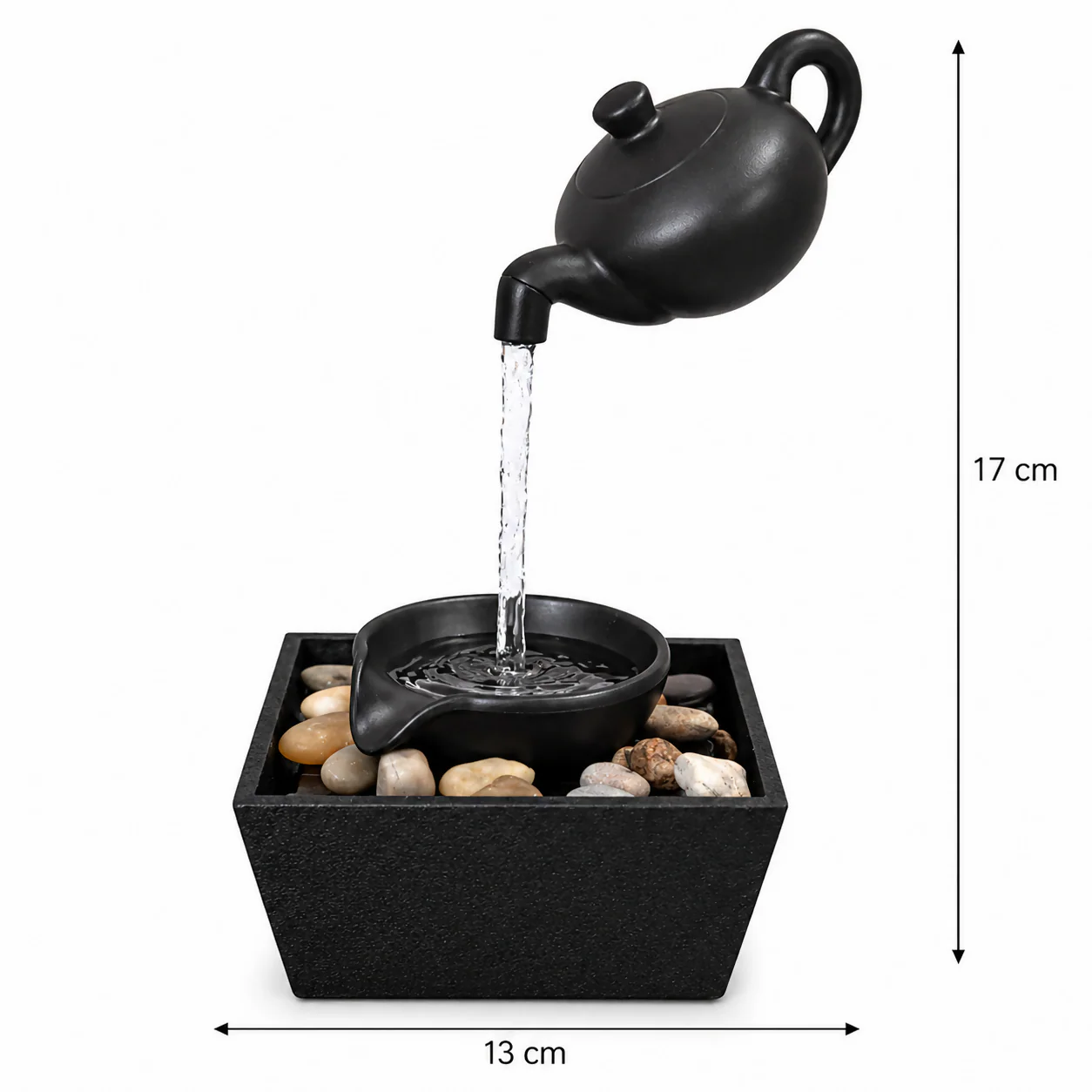 Levitating Teapot Water Fountain Decorative Tabletop Showpiece - Image 5