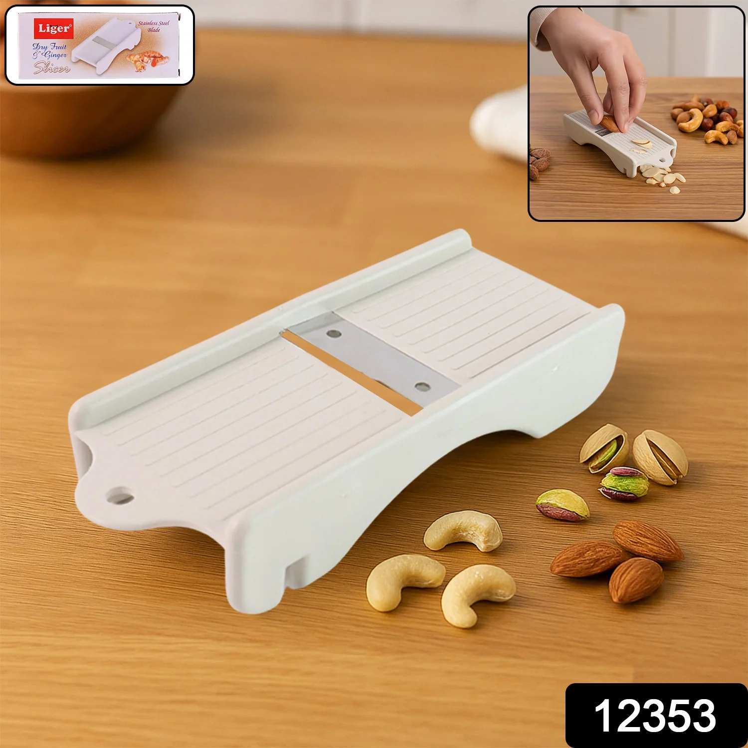 Liger Multipurpose Dry Fruit Slicer & Ginger (1 Pc) - Image 2