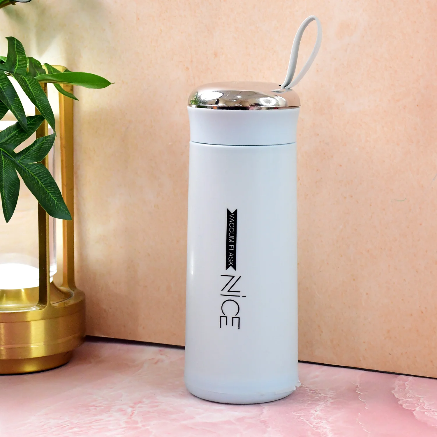 Water bottle 400ml leak proof, glass water bottle with   (1 pc / Light Blue Color) - Image 4