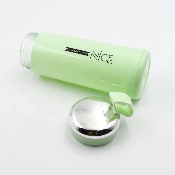 Water bottle 400ml leak proof, glass water bottle (1 pc / Light Green Color) - Image 7