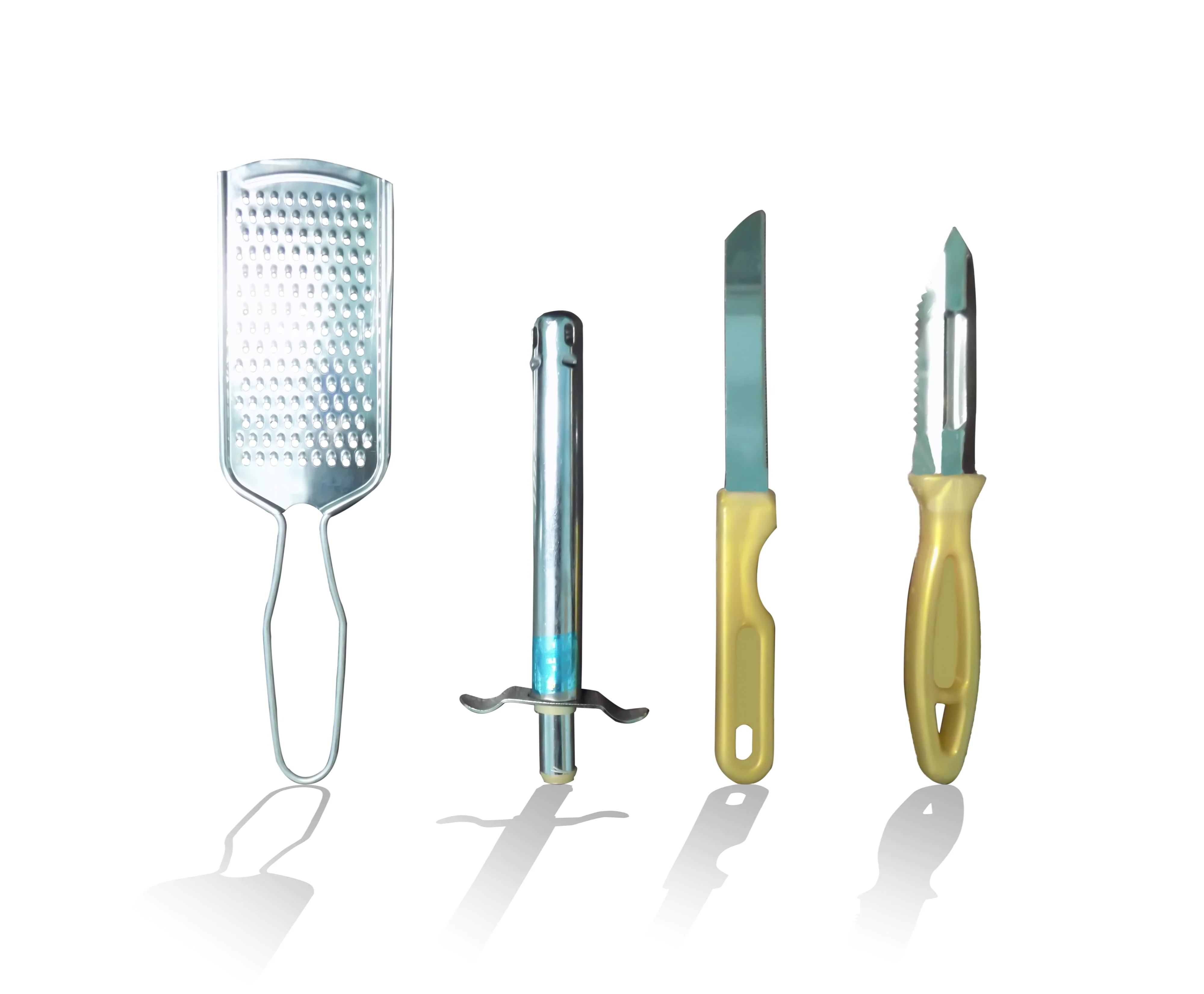 4In1 Combo - Stainless Steel Kitchen Lighter, Knife, Peeler and Smooth Grater (Multicolor) - Image 6