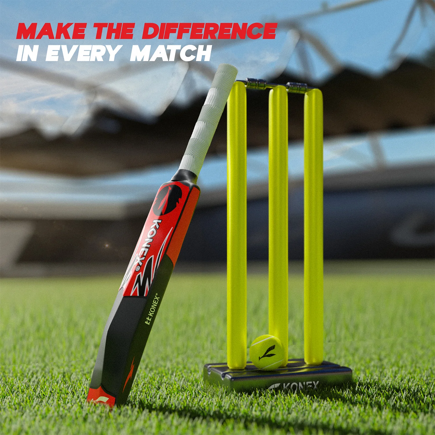 Lightweight Durable Plastic Cricket Bat (87 x 11 Cm / 1 Pc) - Image 10