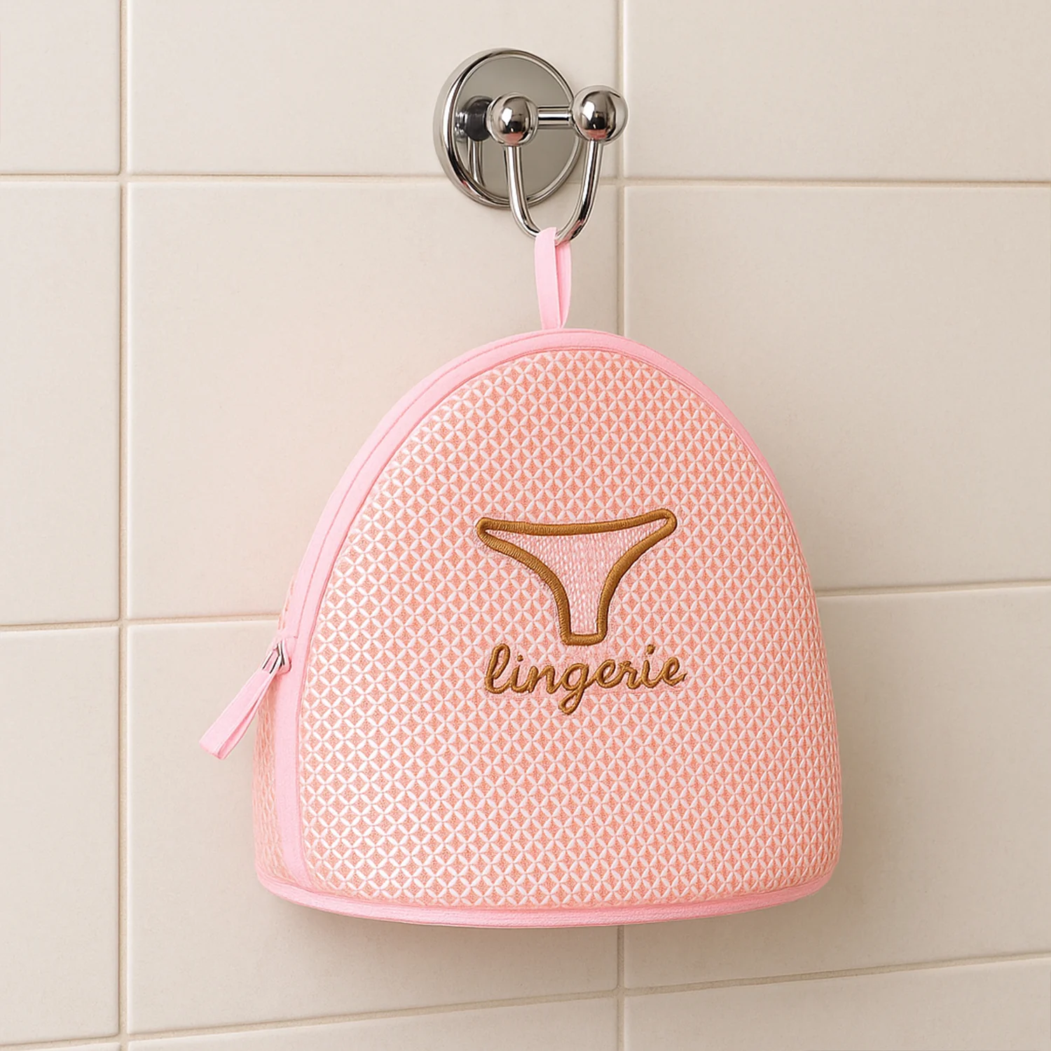 Lingerie Wash Bag – Dome-Shaped Protective Mesh Laundry Pouch with Zip Closure (1 Pc) - Image 4