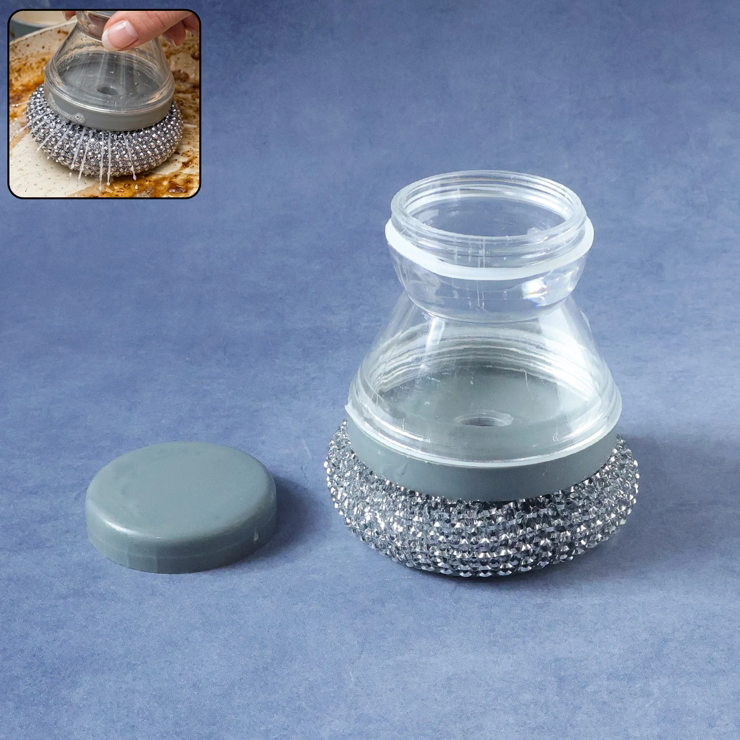 Liquid Dispensing Dish Cleaning Brush 1 Pc - Image 7
