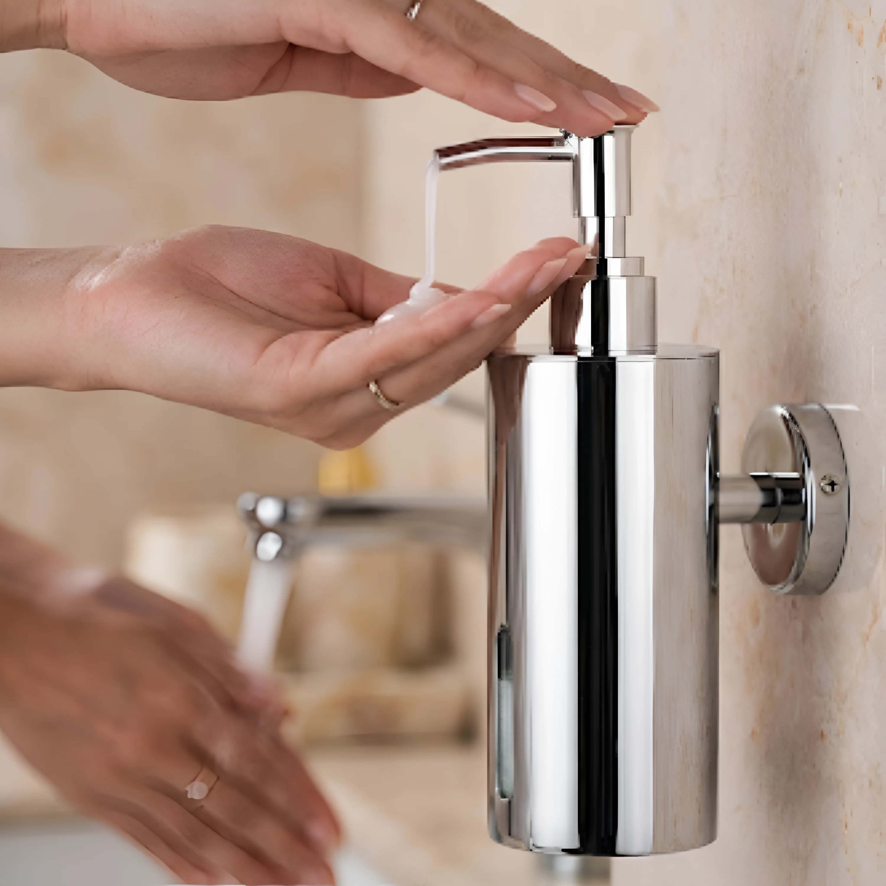 Liquid Soap Dispenser Stainless Steel CP - Image 2
