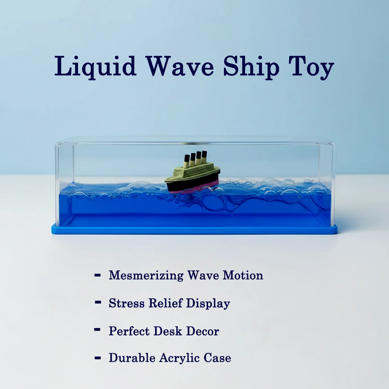 Liquid Wave Ship Motion Toy for Desk Stress Relief & Office Decoration - Image 3