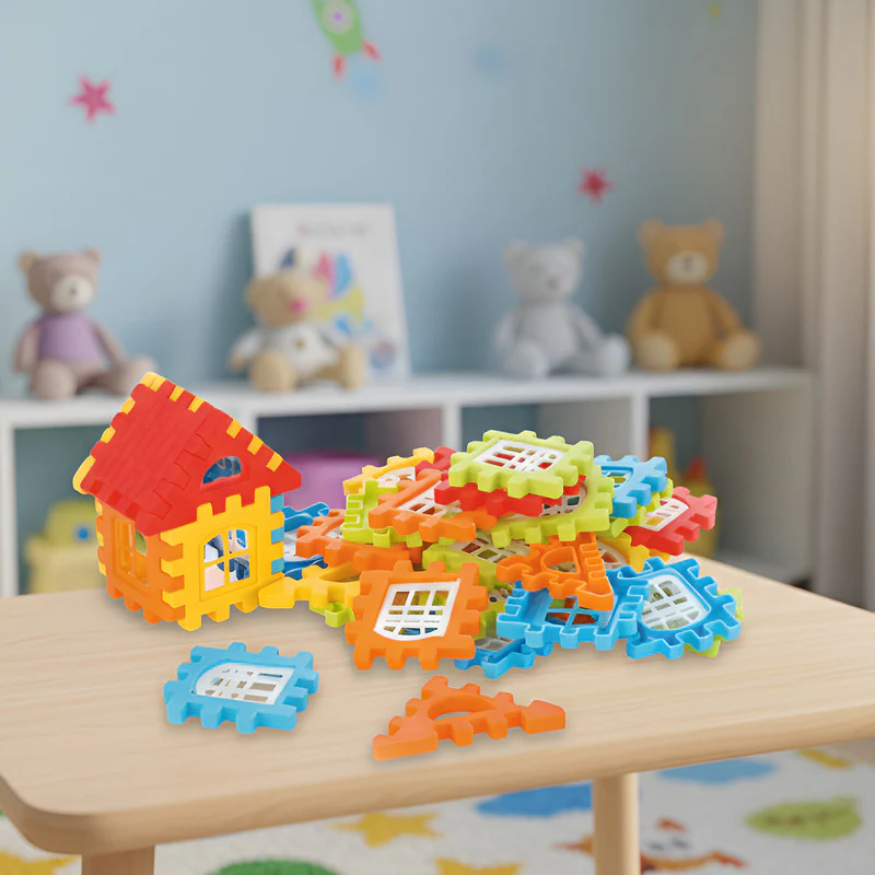 Little Architect 90-Piece Educational Building Blocks for Kids - Image 2