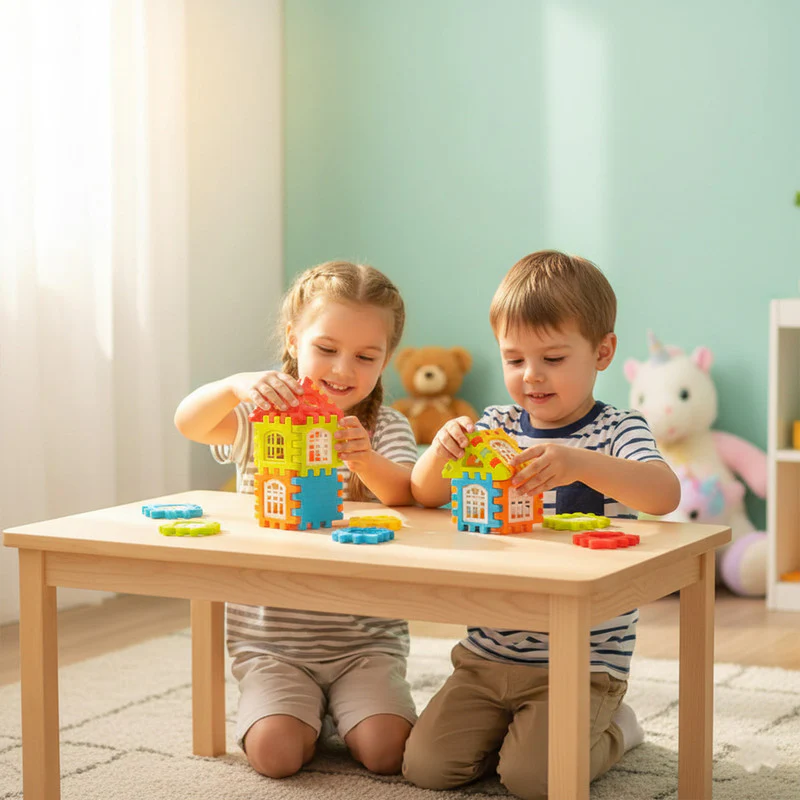 Little Architect 90-Piece Educational Building Blocks for Kids - Image 3
