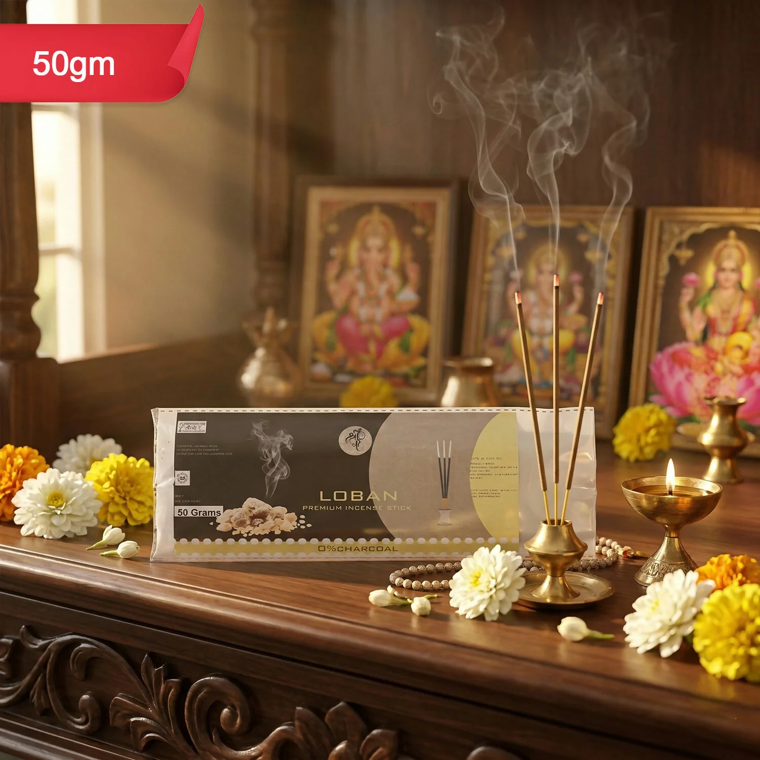 Loban Incense Sticks Pure Loban Resin Aroma for Home & Rituals, Long-Lasting - Image 2