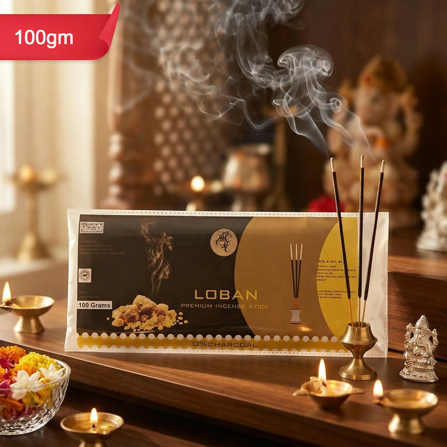 Loban Incense Sticks Pure Loban Resin Aroma for Home & Rituals, Long-Lasting - Image 3