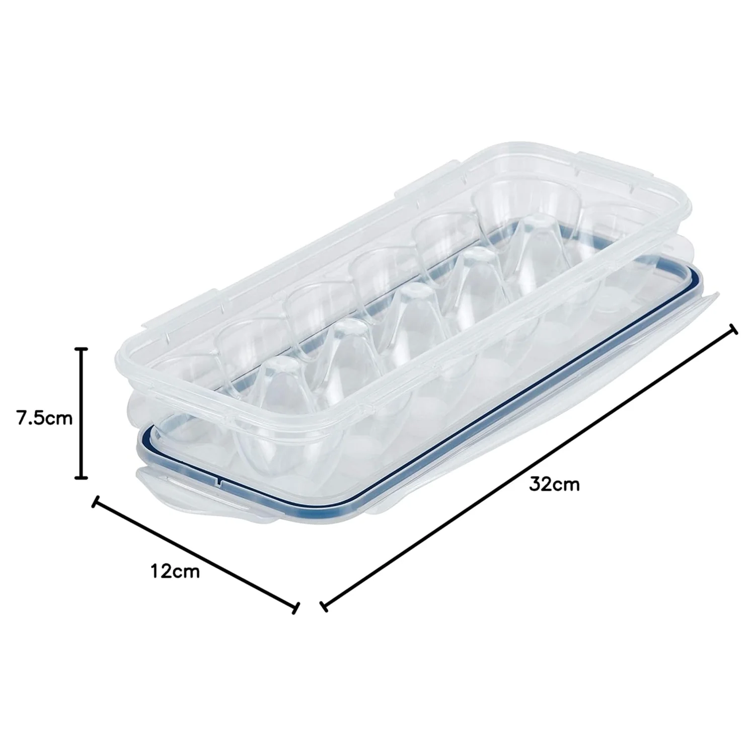 Lock-Clip Refrigerator Egg Storage Box - (1 Pc) - Image 4