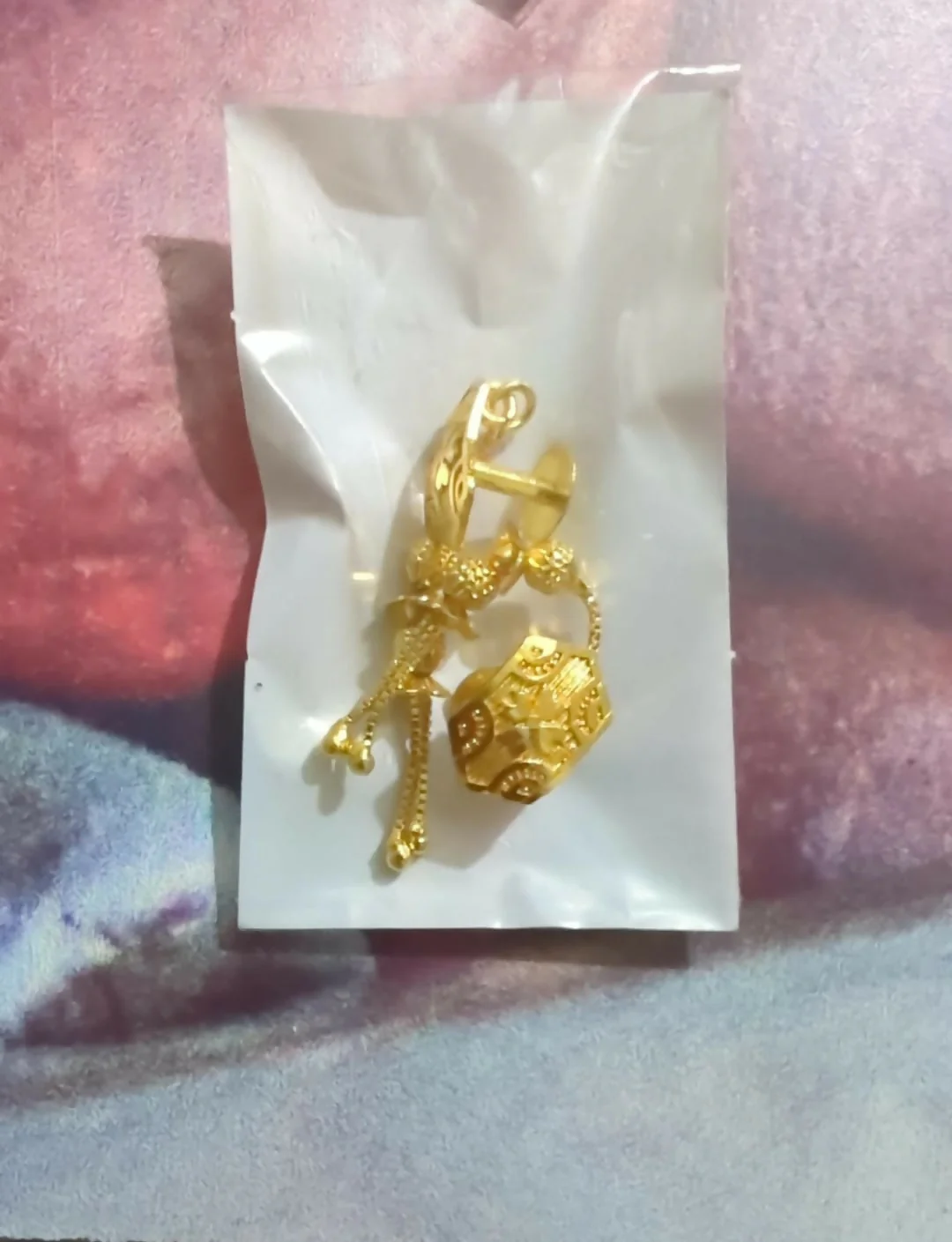 Long Chain Beads Golden Earrings for Women & Girls – Traditional Fancy Jewellery Gift - Image 5