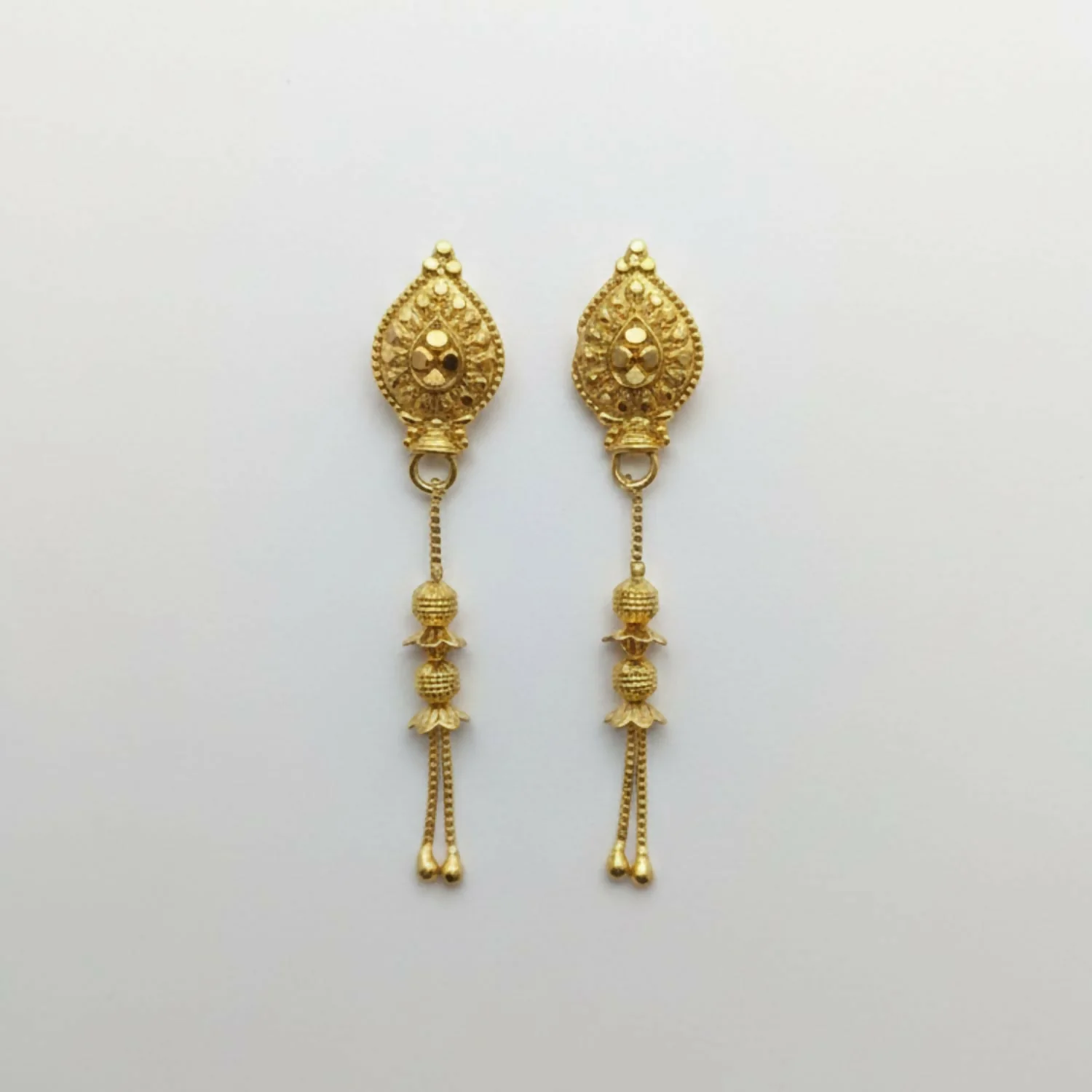 Long Chain Beads Golden Earrings for Women & Girls – Traditional Fancy Jewellery Gift - Image 4