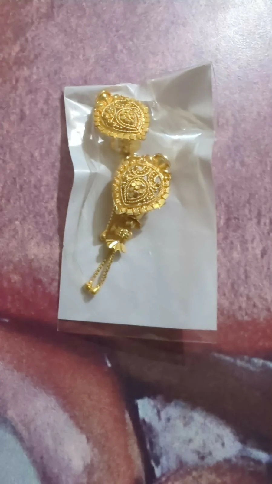Long Chain Beads Golden Earrings for Women & Girls – Traditional Fancy Jewellery Gift - Image 5