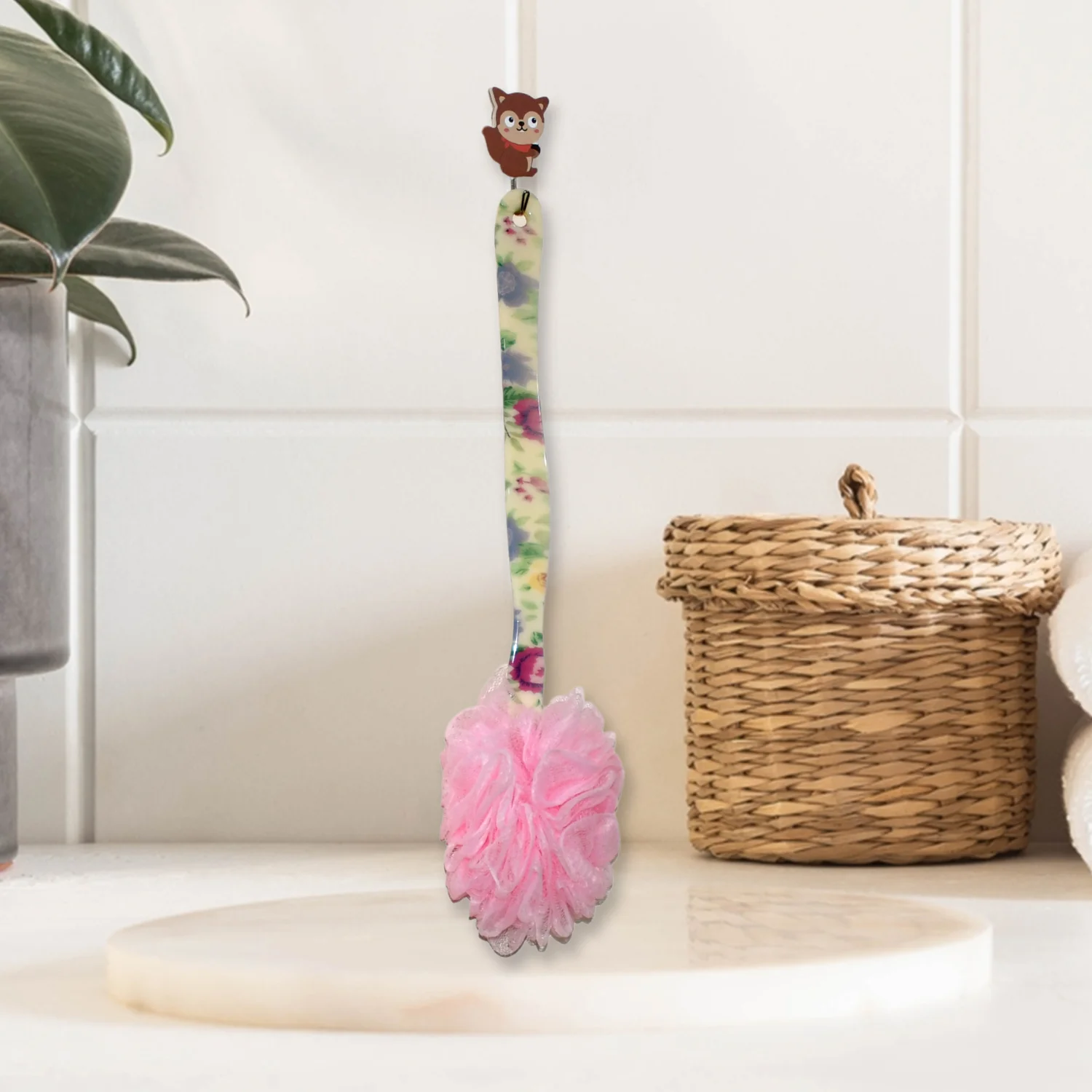 Long Handle Shower Puff Pouf Sponge Exfoliating Mesh Brush Scrubber,Bath Loofah Bath Scrubber for Body Shower Loofah Brushes, Body Bath Brush for Women and Men, Bathroom Shower Accessories (Mix 1 Pc) - Image 6