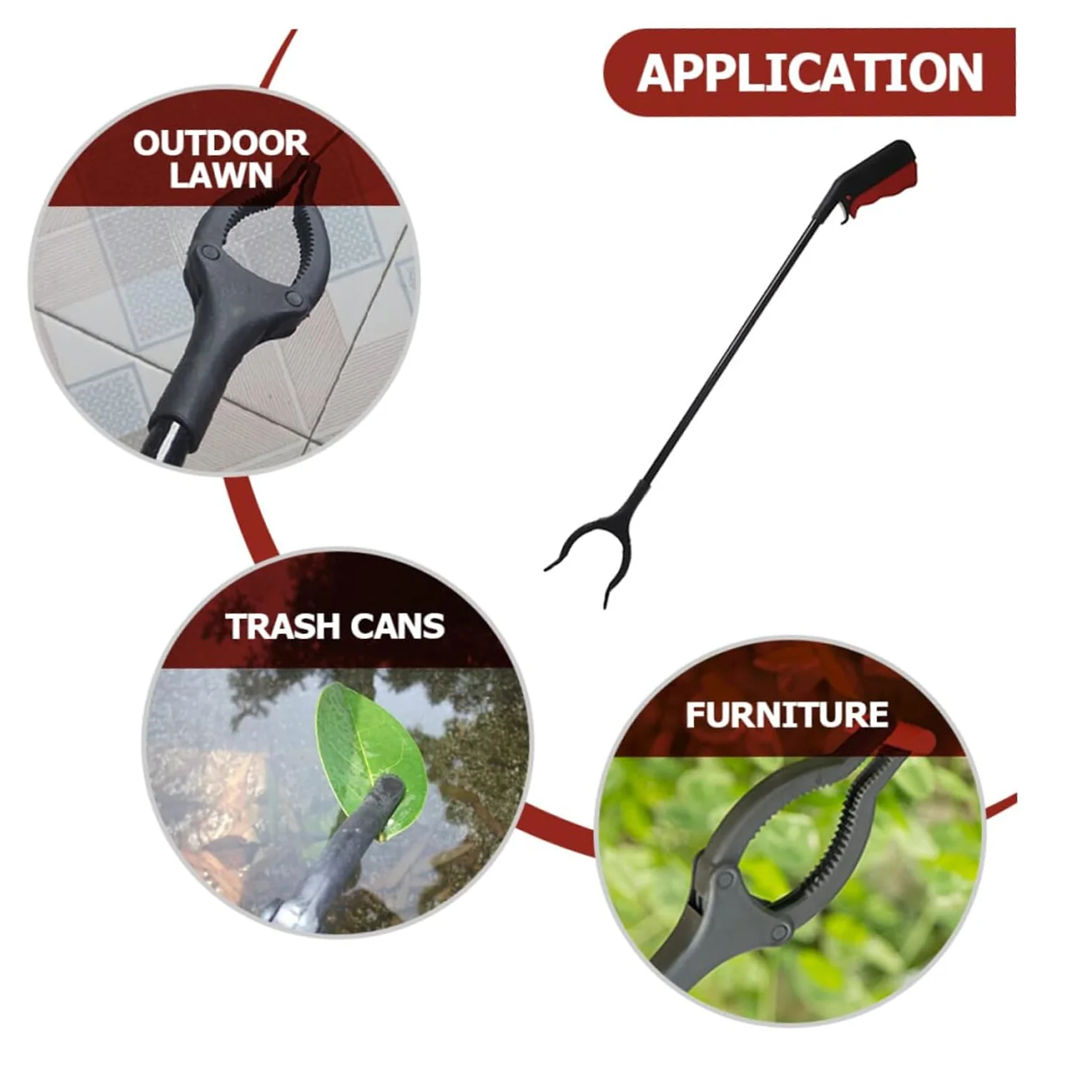 Extra Long Trash Picker – Rotating Grip Arm for Cleaning & Garden Assistance - Image 3