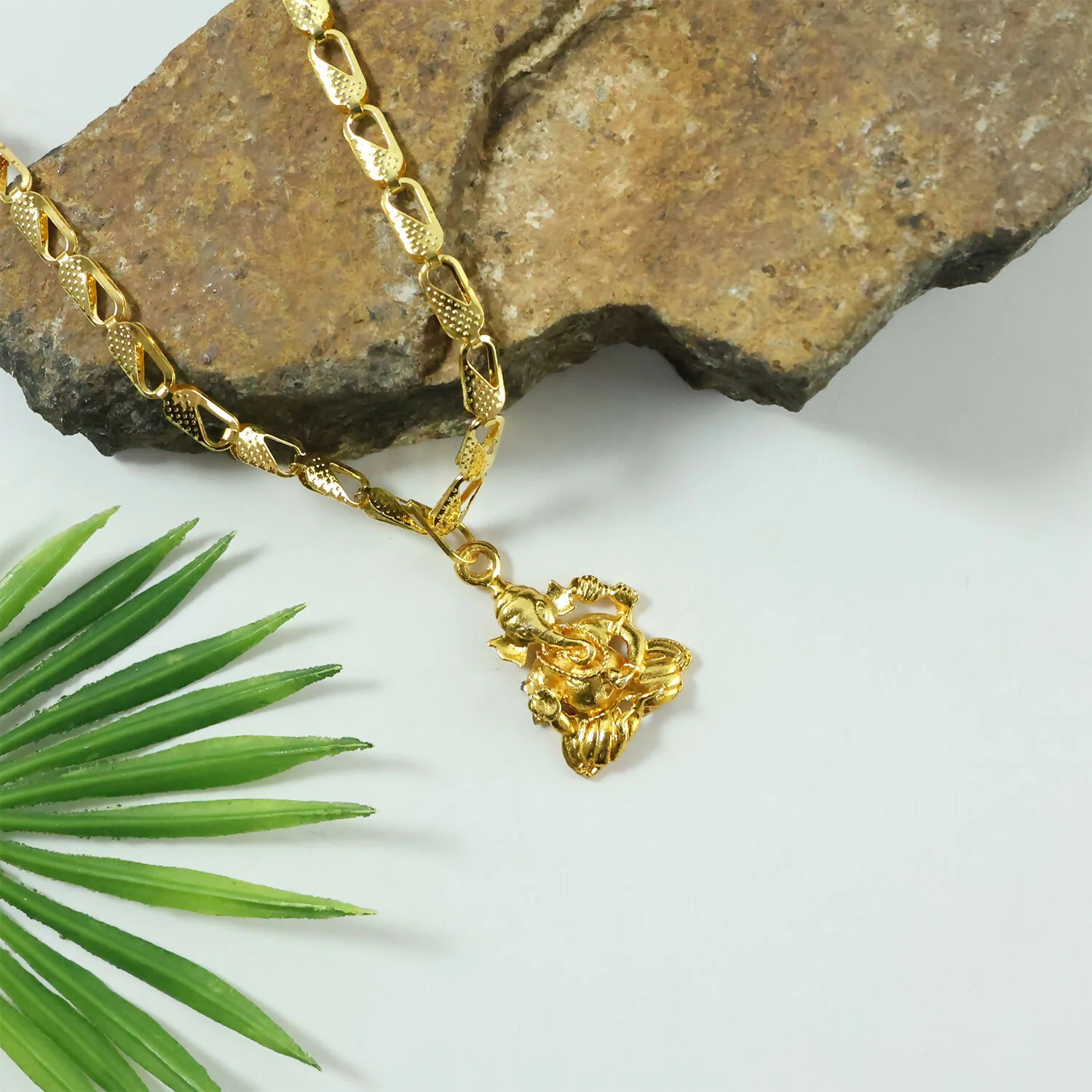 Lord Ganesha Pendant with Chain – Blessings of Prosperity Necklace - Image 4