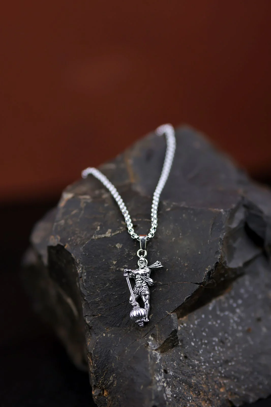 Hanuman Ji Pendant with Gada Religious Jewellery for Men and Women - Image 2