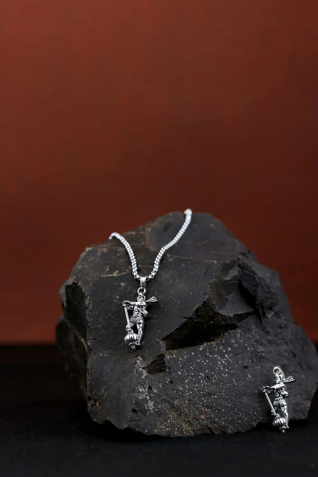 Hanuman Ji Pendant with Gada Religious Jewellery for Men and Women - Image 3