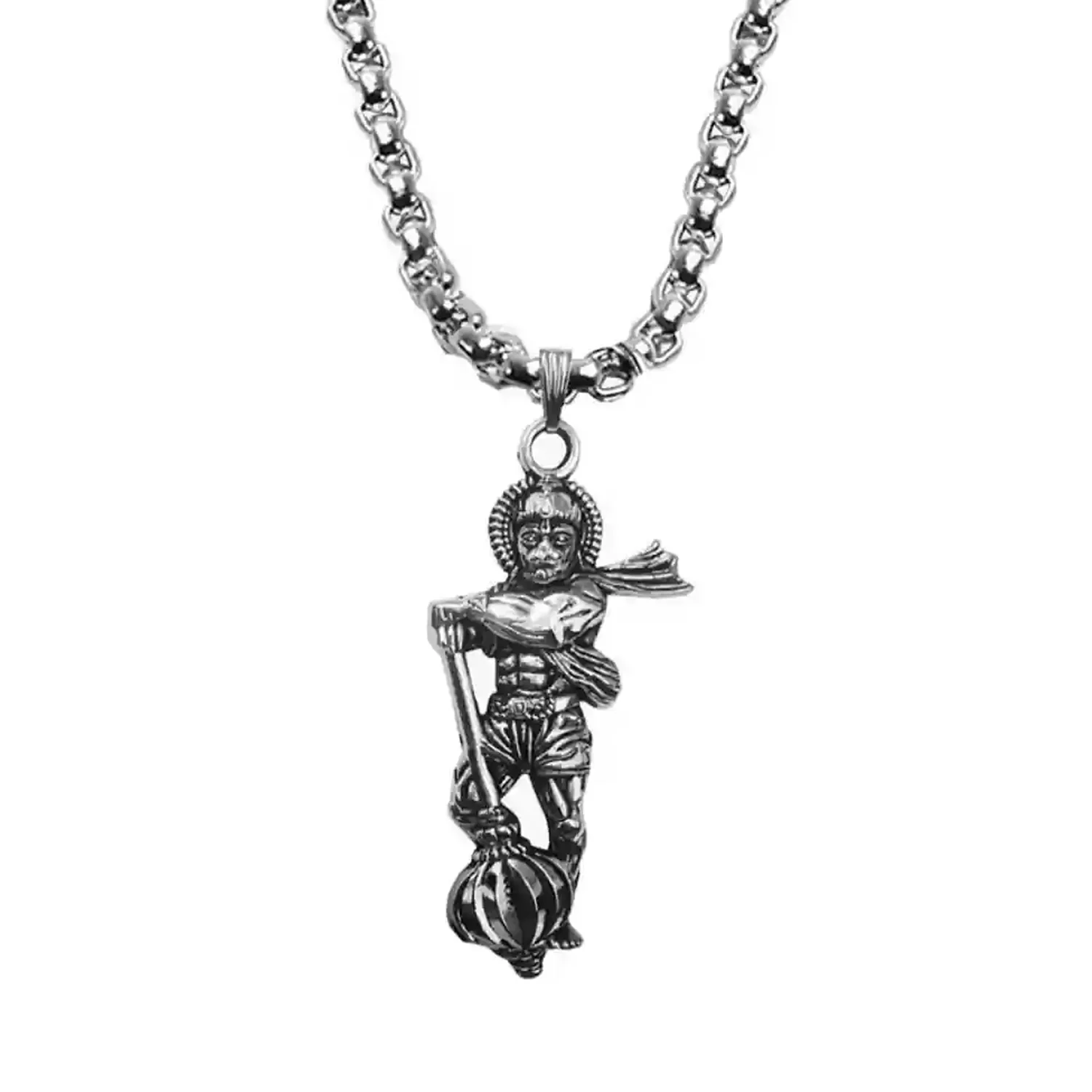 Hanuman Ji Pendant with Gada Religious Jewellery for Men and Women - Image 4