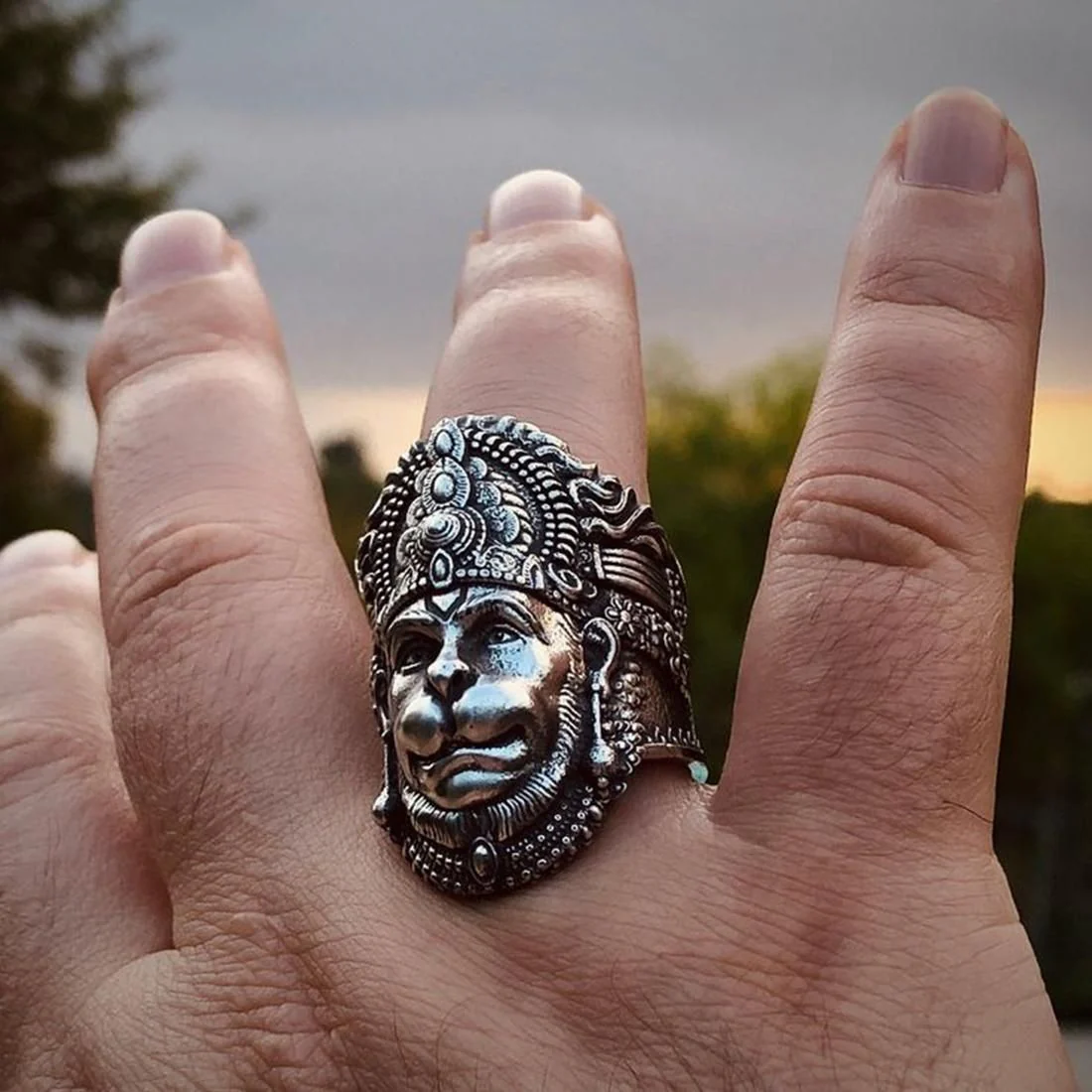 Hanuman Finger Ring For Boys & Girls Stylish Rings - Image 4